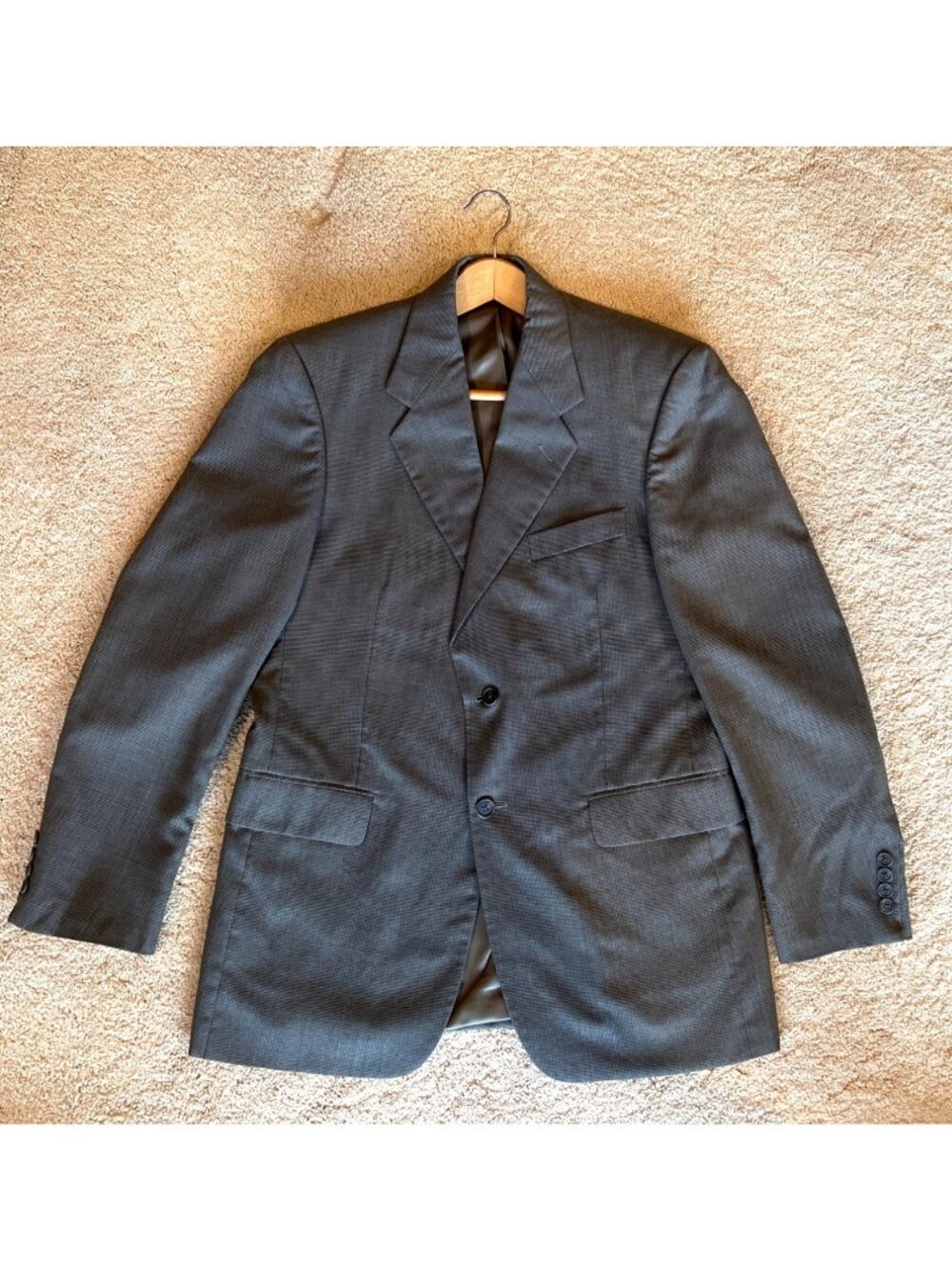 Kilburne Finch Mens Dark Olive Tweed Wool & Polyester Sports  Jacket 38R/32W Mad
